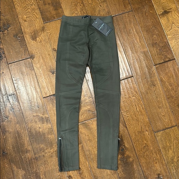 David Lerner Pants - David Lerner Olive Green Leggings